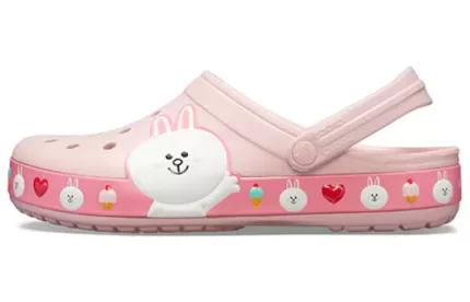 Crocs x Sandálias Line Friends Beach Rosa Unissex