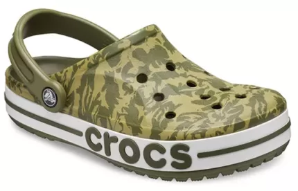 Crocs4 Impressão Camuflagem Verde Sandálias Unissex