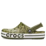 Crocs4 Impressão Camuflagem Verde Sandálias Unissex