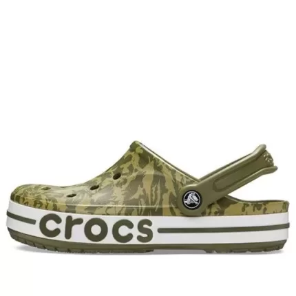 Crocs4 Impressão Camuflagem Verde Sandálias Unissex
