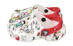 (GS) Crocs Amendoim Classic Clogs ‘Branco Vermelho’