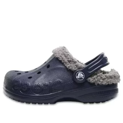 (GS) Crocs Baya Forrado Clogs ‘Cinza Marinho’ 11745-46U