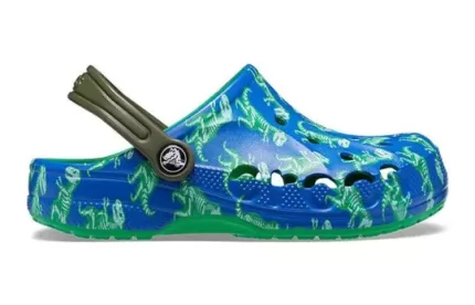 (GS) Crocs Baya Impresso Clogs ‘Blue Bolt Multi’