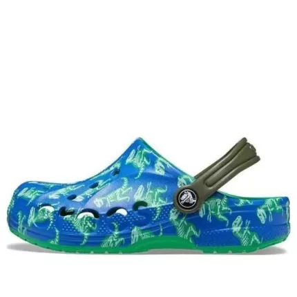 (GS) Crocs Baya Impresso Clogs ‘Blue Bolt Multi’