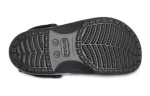(GS) Crocs Baya Lined Fuzzy-Strap Galaxy Clogs ‘Preto Multi’