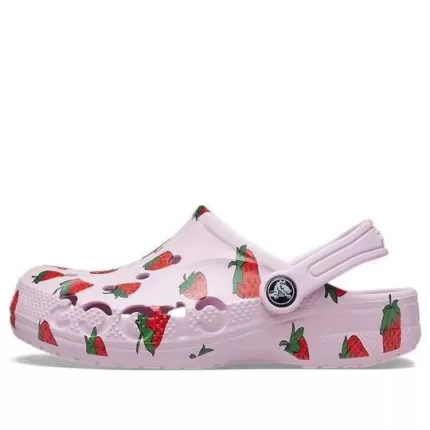 (GS) Crocs Baya Sazonal Impresso Clogs ‘Rosa Vermelho’