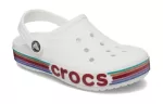 (GS) Crocs Bayaband Rainbow Glitter Clogs ‘Branco Vermelho’