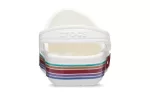 (GS) Crocs Bayaband Rainbow Glitter Clogs ‘Branco Vermelho’