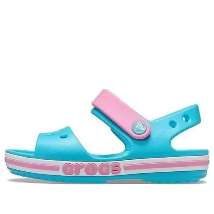 (GS) Crocs Bayaband Sandálias ‘Digital Aqua Pink’