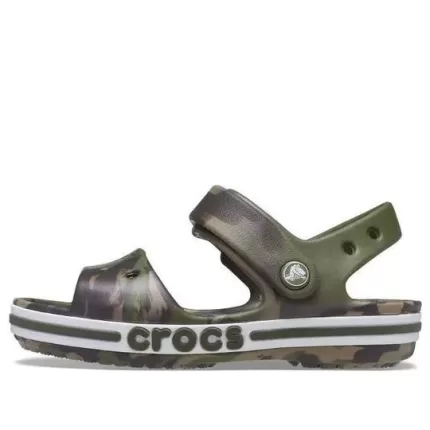 (GS) Crocs Bayaband Sandálias ‘Marble Green Brown’
