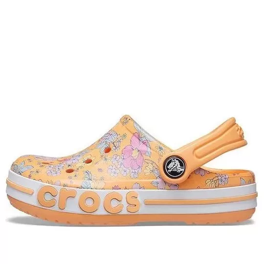 (GS) Crocs Bayaband estampado sazonal Clogs ‘Orange White’