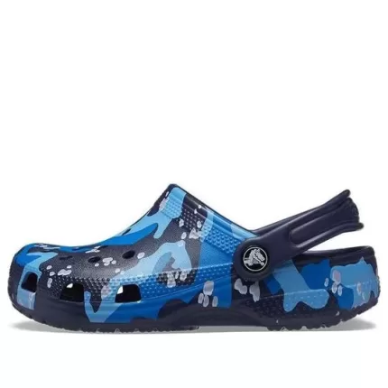(GS) Crocs Classic Camo Clogs ‘Azul Preto’