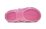(GS) Crocs Classic Charm Mary Jane Sandálias ‘Pink Purple’