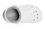 (GS) Crocs Classic Clog Stay Warm Lightweight White Grey Sandálias ‘White Light Grey’