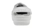(GS) Crocs Classic Clog Stay Warm Lightweight White Grey Sandálias ‘White Light Grey’