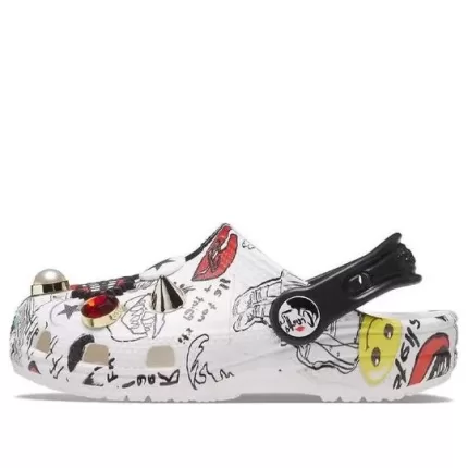 (GS) Crocs Classic Cruella Clogs ‘Branco Preto’