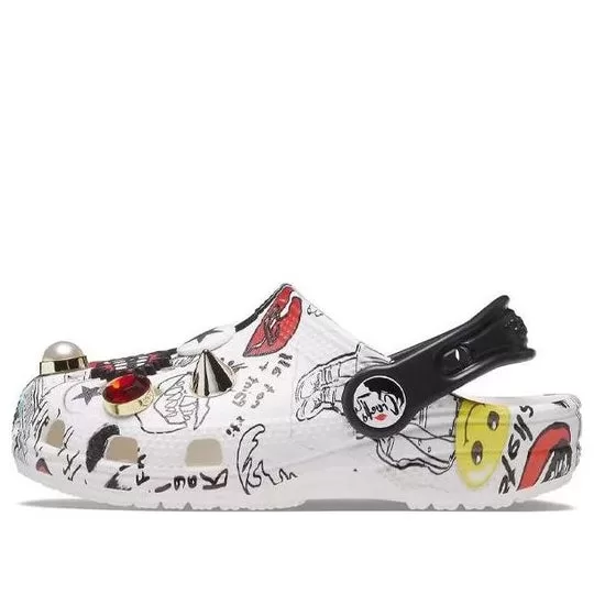 (GS) Crocs Classic Cruella Clogs ‘Branco Preto’