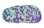 (GS) Crocs Classic Forrado Marmoreado Clogs ‘Neon Purple Multi’