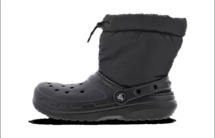 (GS) Crocs Classic Forrado Neo Puff Boots ‘Core Black’