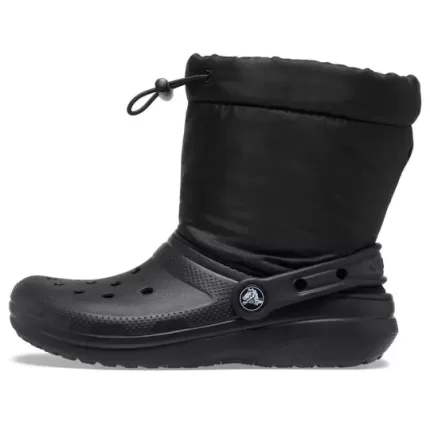(GS) Crocs Classic Forrado Neo Puff Boots ‘Core Black’