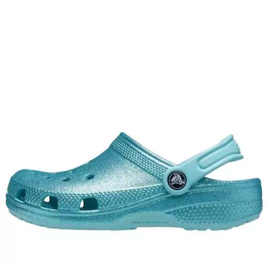 (GS) Crocs Classic Glitter Clog ‘Blue Teal’