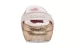 (GS) Crocs Classic Glitter forrado Clogs ‘Dourado Rosa’