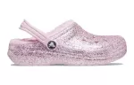 (GS) Crocs Classic Glitter forrado Clogs ‘Rosa’