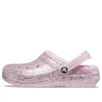 (GS) Crocs Classic Glitter forrado Clogs ‘Rosa’