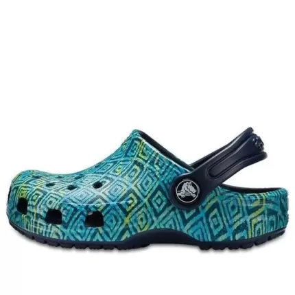 (GS) Crocs Classic Gráfico Clogs ‘Azul Verde’