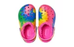 (GS) Crocs Classic Gráfico TieDye forrado Clogs ‘Azul Rosa’