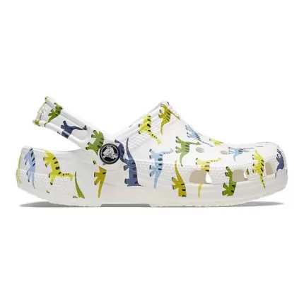 (GS) Crocs Classic Impressão de caracteres Clogs ‘Branco’