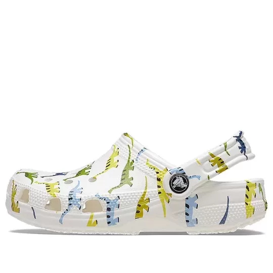 (GS) Crocs Classic Impressão de caracteres Clogs ‘Branco’