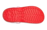 (GS) Crocs Classic Namorados elevados forrados Clogs ‘Vermelho Branco’