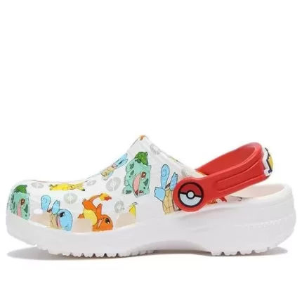 (GS) Crocs Classic Pokémon Clogs ‘Branco Vermelho’