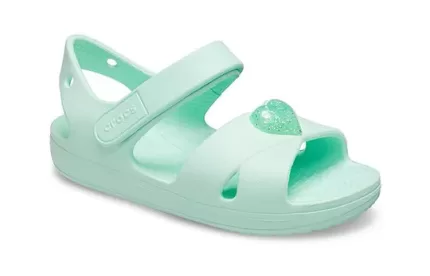 (GS) Crocs Classic Sandálias Cross-Strap ‘Mint Green’