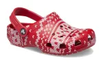 (GS) Crocs Classic Suéter de férias Clogs ‘Vermelho Branco’