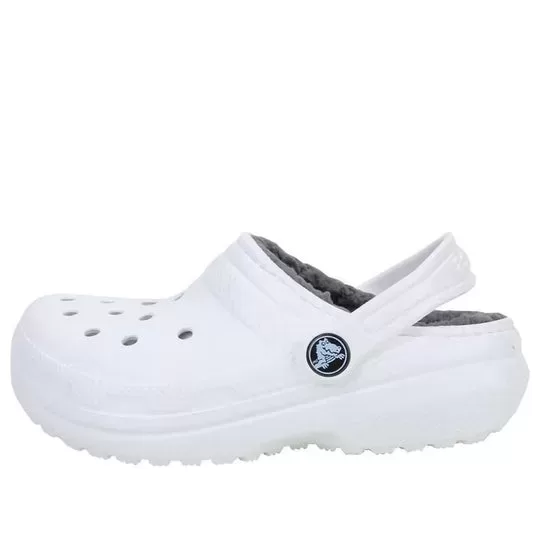 (GS) Crocs Classic Tamanco forrado ‘Branco’
