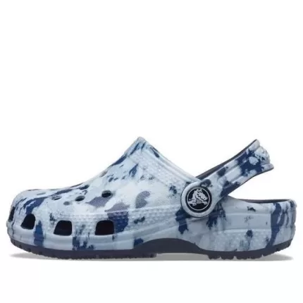 (GS) Crocs Classic Tie Dye Mania Clogs ‘Marble Bue’