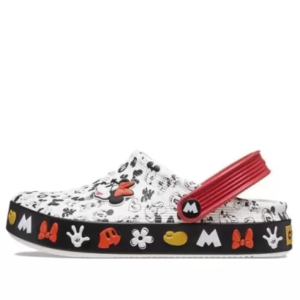 (GS) Crocs Classic x Mickey Mouse Clogs ‘Branco Vermelho Preto’