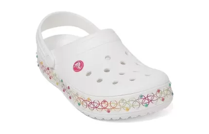 (GS) Crocs Colar elástico Crocband Clog ‘White Multi’
