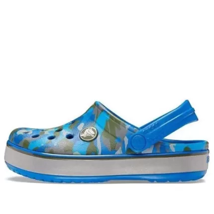 (GS) Crocs Crocband Camo Reflect Band Clogs ‘Azul Cinza’