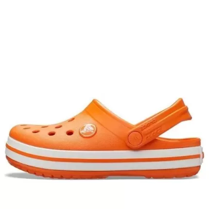 (GS) Crocs Crocband Clogs ‘Laranja Branco’