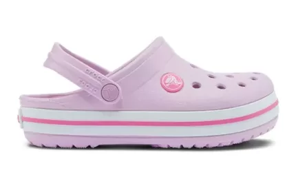 (GS) Crocs Crocband Clogs ‘Rosa Branco’