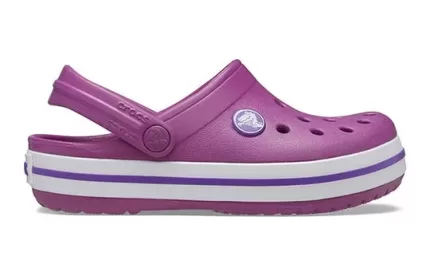 (GS) Crocs Crocband Clogs ‘Roxo Branco’