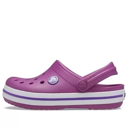 (GS) Crocs Crocband Clogs ‘Roxo Branco’