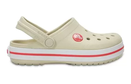 (GS) Crocs Crocband Clogs ‘Vermelho Bege’