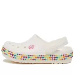 (GS) Crocs Crocband Gem Band Clogs ‘White Multi’