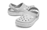 (GS) Crocs Crocband Logo Mania Clogs ‘Cinza Prata’