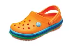 (GS) Crocs Crocband Rainbow Band Clogs ‘Laranja Azul’