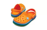 (GS) Crocs Crocband Rainbow Band Clogs ‘Laranja Azul’